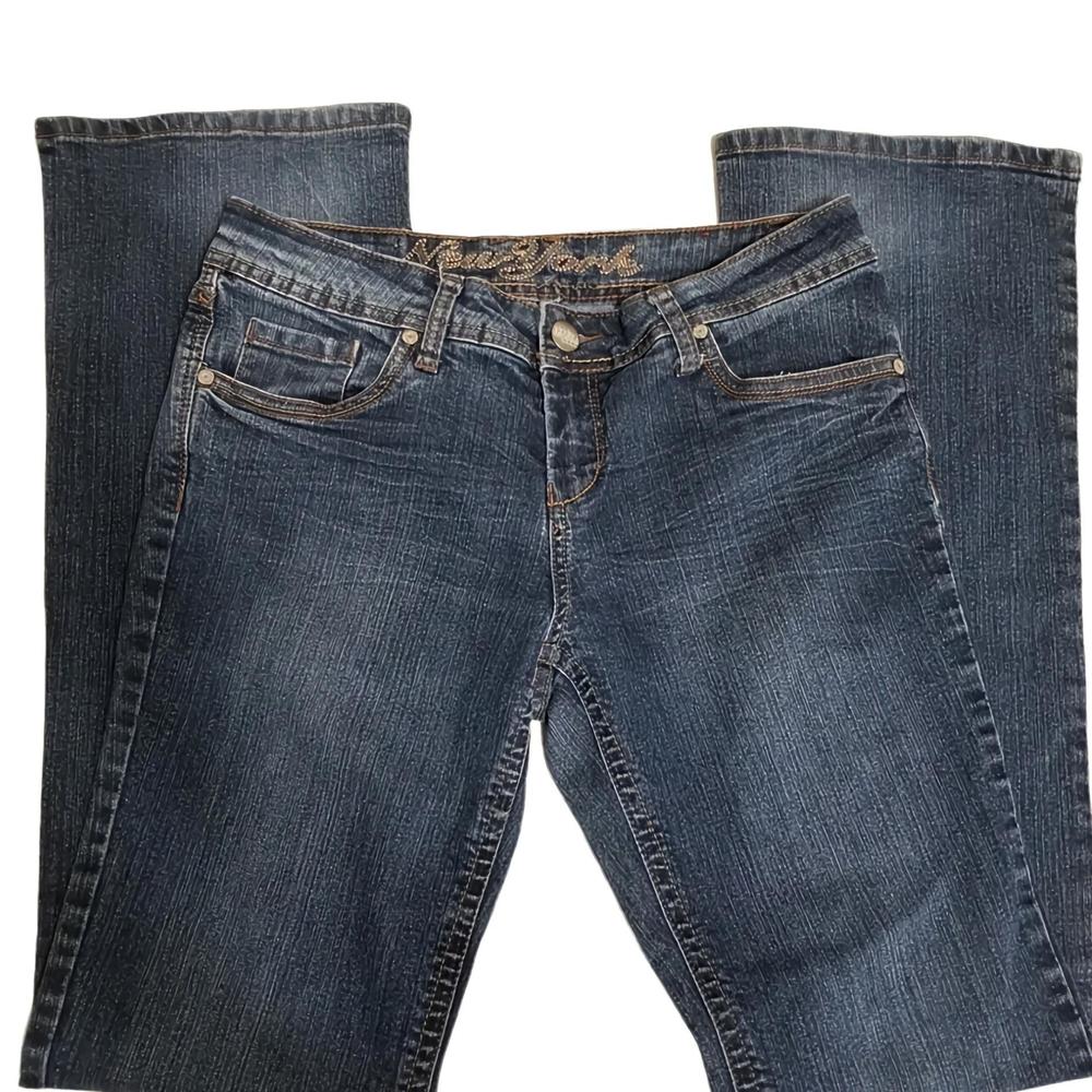 New York BONGO denim division Button Flap Back Pockets Sz 9 Jeans